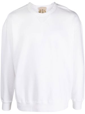 Ten C long sleeve crew neck sweatshirt - White