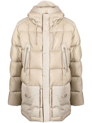 Ten C Norsel hooded padded coat - Neutrals