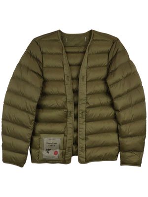 Ten C padded button-up jacket - Green