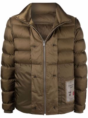 Ten C padded down jacket - Green
