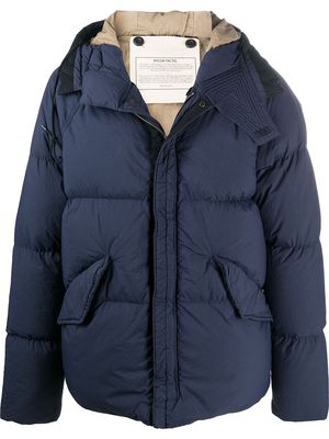Ten C padded hooded jacket - Blue