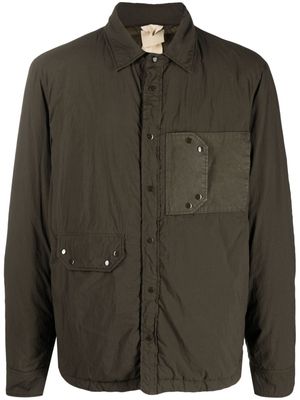 Ten C padded press-stud shirt jacket - Green