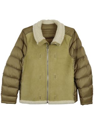 Ten C padded shearling-lining jacket - Neutrals