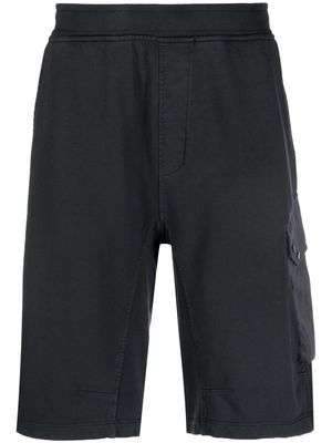 Ten C side flap-pocket detail shorts - Black