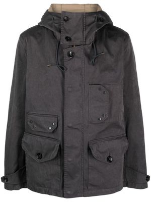 Ten C stand-up collar hooded jacket - Grey