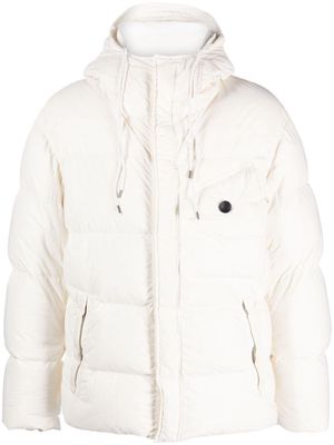 Ten C Survival hooded down-jacket - White