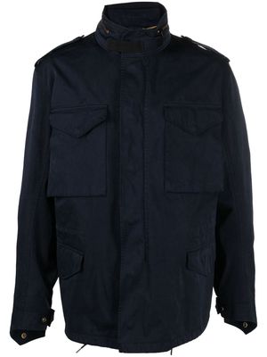 Ten C zip-fastening military jacket - Blue