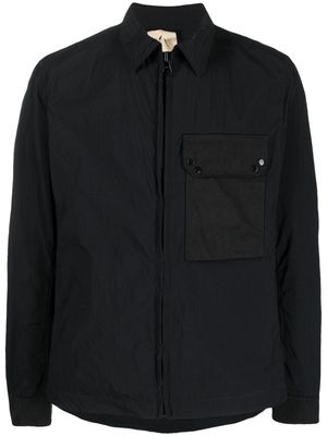Ten C zip-up shirt jacket - Black