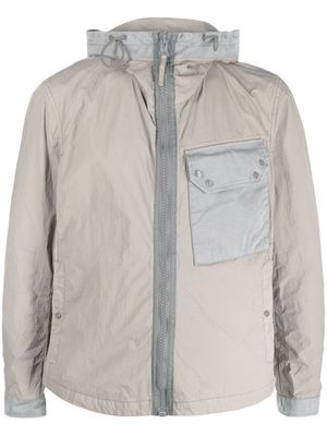 Ten C zipped-up chest-pocket jacket - Neutrals