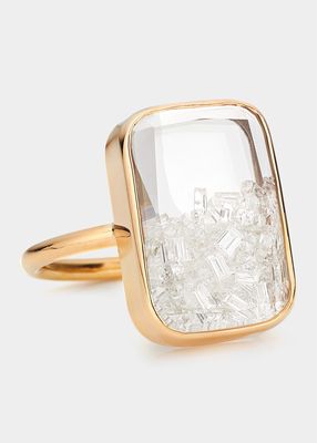 Ten Fourteen Diamond Shaker Ring in 18k Gold