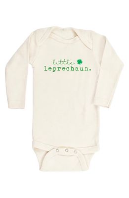 Tenth & Pine Little Leprechaun Organic Cotton Bodysuit in Natural