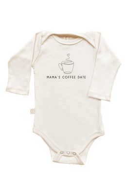 Tenth & Pine Mama's Coffee Date Long Sleeve Bodysuit in Natural