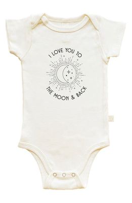 Tenth & Pine Moon & Back Organic Cotton Bodysuit in Natural