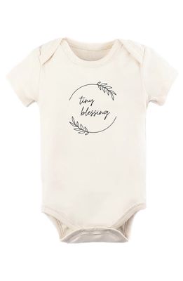 Tenth & Pine Tiny Blessing Organic Cotton Bodysuit in Natural