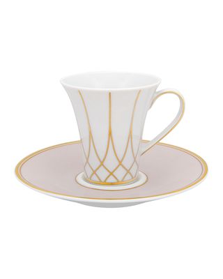 Terrace Espresso Cups & Saucers, Set of 4