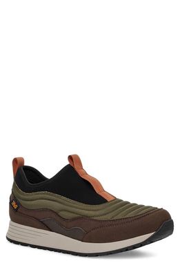 Teva ReEmber VistaVerse Water Resistant Wedge Sneaker in Dark Olive/Bison