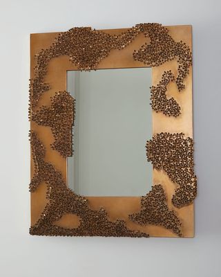 Textured Rectangular Accent Mirror