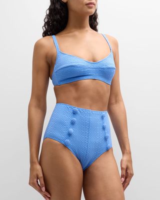 Textured Two-Piece Bikini Set