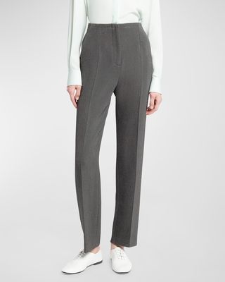 Textured Viscose Trousers