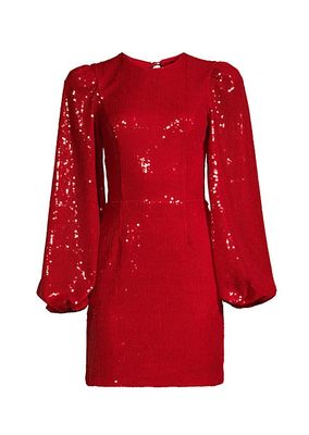 Thais Sequined Backless Sheath Dress