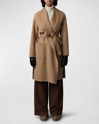 Thalia Belted Wool Coat