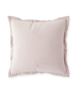 Thalia Velvet Feather/Down Pillow, Blush