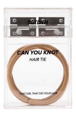 That Girl That Did Your Hair 5-Pack Knot Hair Tie Case in Blonde