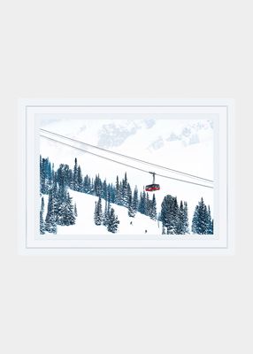 "The Aerial Tram, Jackson Hole" Mini Print