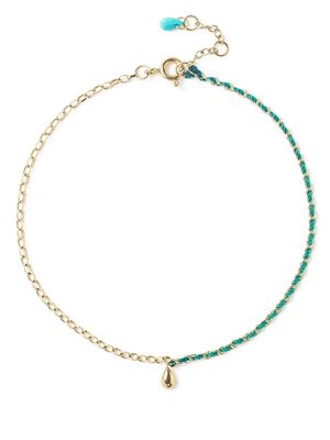 THE ALKEMISTRY 18ct yellow gold drop anklet