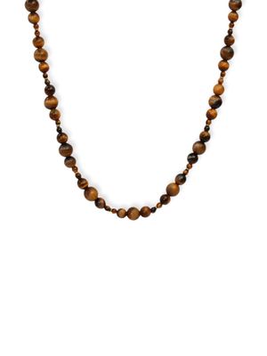 THE ALKEMISTRY 18kt recycled gold Brown Sugar tiger's eye bead necklace