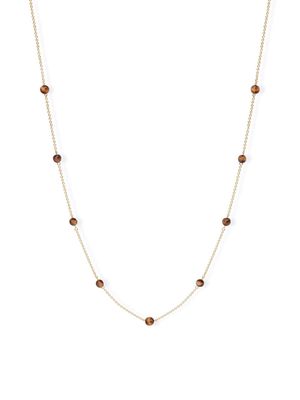 THE ALKEMISTRY 18kt recycled yellow gold Brown Sugar tiger eye necklace