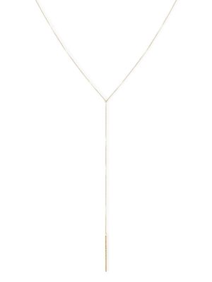 THE ALKEMISTRY 18kt recycled yellow gold Nude Shimmer lariat necklace