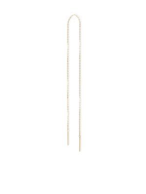 THE ALKEMISTRY 18kt recycled yellow gold Nude Shimmer thread earring