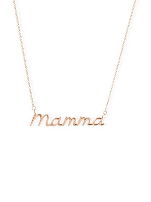 THE ALKEMISTRY 18kt rose gold Mamma necklace - Pink