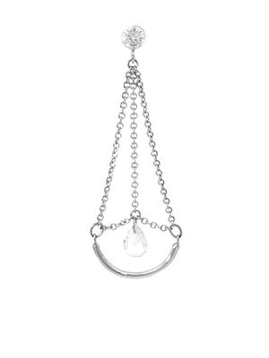 THE ALKEMISTRY 18kt white gold Suncatcher Sunset Pendulum diamond earring - Silver