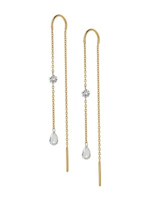 THE ALKEMISTRY 18kt yellow gold Aria diamond threader earrings