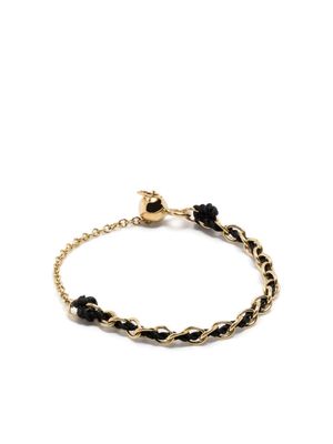 THE ALKEMISTRY 18kt yellow gold Auric chain ring - Black