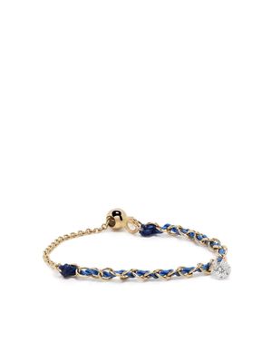 THE ALKEMISTRY 18kt yellow gold Auric chain ring - Blue
