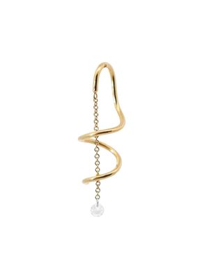 THE ALKEMISTRY 18kt yellow gold Corkscrew threader earring