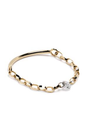 THE ALKEMISTRY 18kt yellow gold diamond chain-link ring