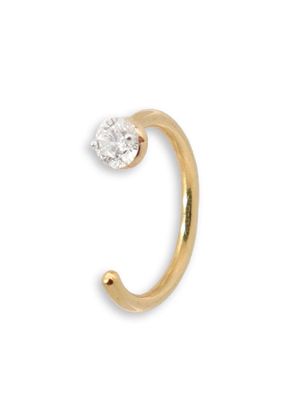 THE ALKEMISTRY 18kt yellow gold loop diamond single hoop earring