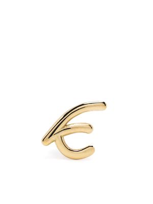 THE ALKEMISTRY 18kt yellow gold Love Letter initial stud earring
