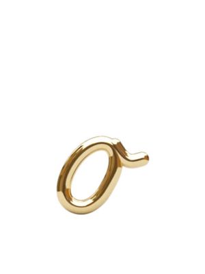 THE ALKEMISTRY 18kt yellow gold O initial stud earring