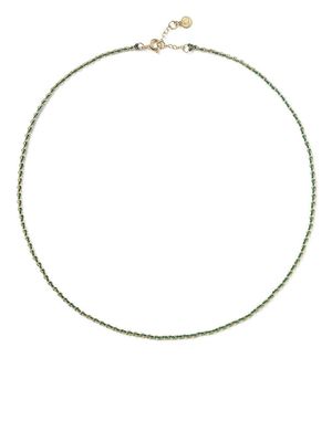 THE ALKEMISTRY 18kt yellow gold Prosperity woven necklace - Green