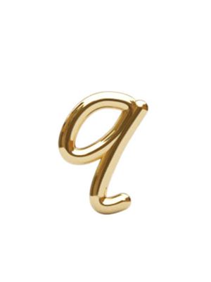 THE ALKEMISTRY 18kt yellow gold q initial stud earring