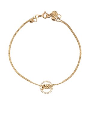 THE ALKEMISTRY 18kt yellow gold Zodiac Aquarius bracelet