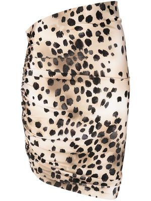 THE ANDAMANE animal-print mini skirt - Neutrals