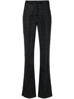 THE ANDAMANE crystal-embellished design trousers - Black
