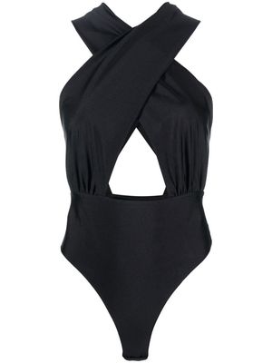 THE ANDAMANE cut-out bodysuit - Black