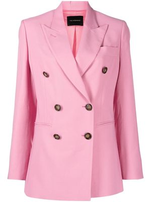 THE ANDAMANE double-breasted blazer - Pink